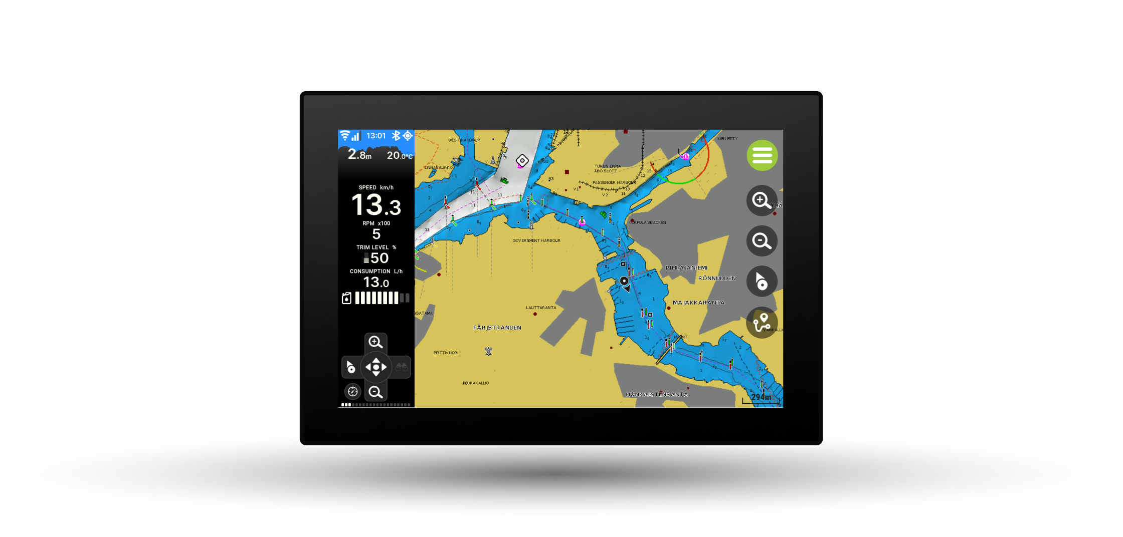 Support • Q1 Display — Q • Smart Boating. Simplified.